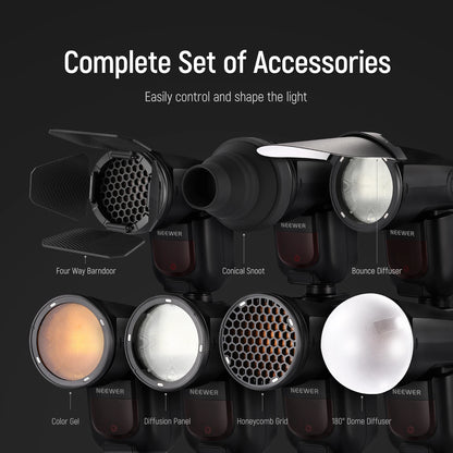 Kit d'accessoires magnétiques filtres NEEWER CRM2 Z1-C Z1-N Z1-S Z2-C Z2-N Z2-S pour Godox V1 Speedlites