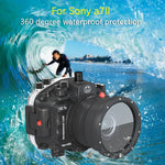 Caisson étanche Seafrog 40 m pour Sony A7 II A7S II A7R II + objectif 28-70mm 90mm