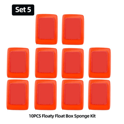 Boîte flotteur avec adhésif pour GoPro Hero 13 12 11 10 9 8 7 6 5 DJI Action 5 4 3 Insta360 X4 X3 AKASO SJCAM EKEN