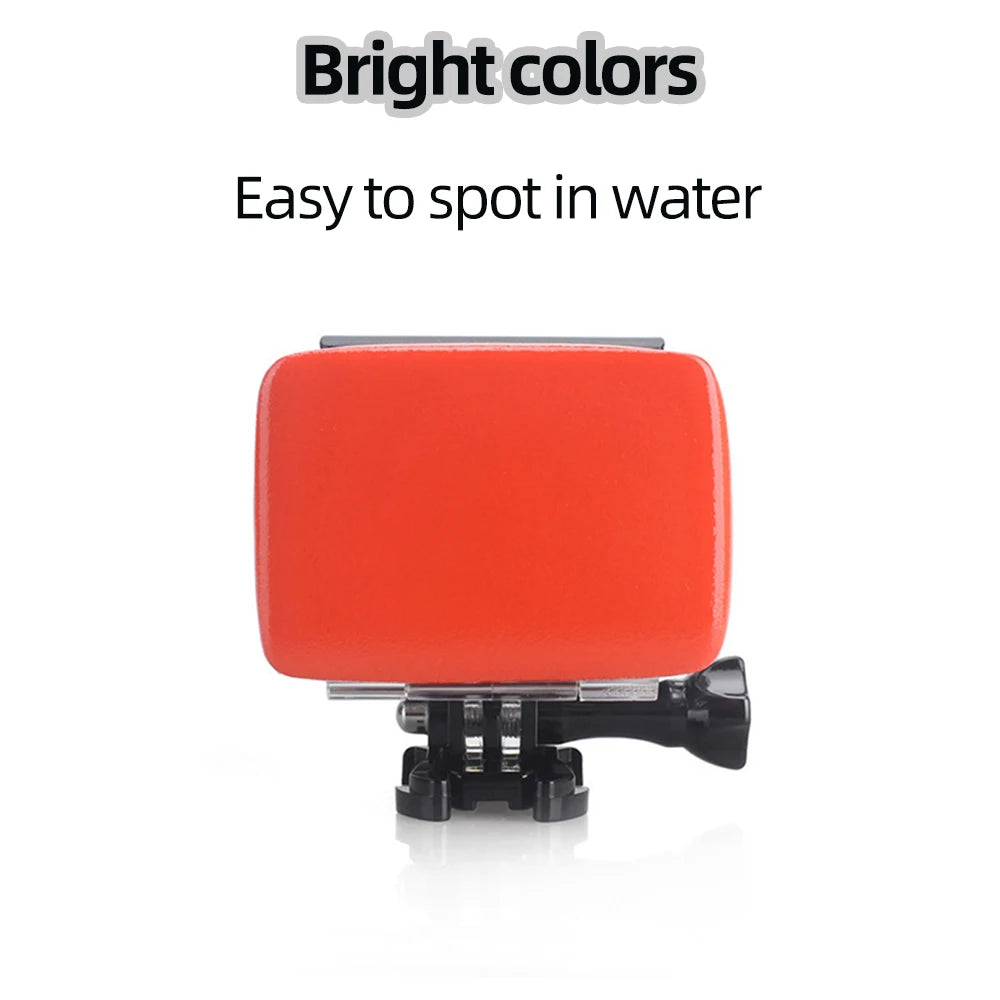 Boîte flotteur avec adhésif pour GoPro Hero 13 12 11 10 9 8 7 6 5 DJI Action 5 4 3 Insta360 X4 X3 AKASO SJCAM EKEN