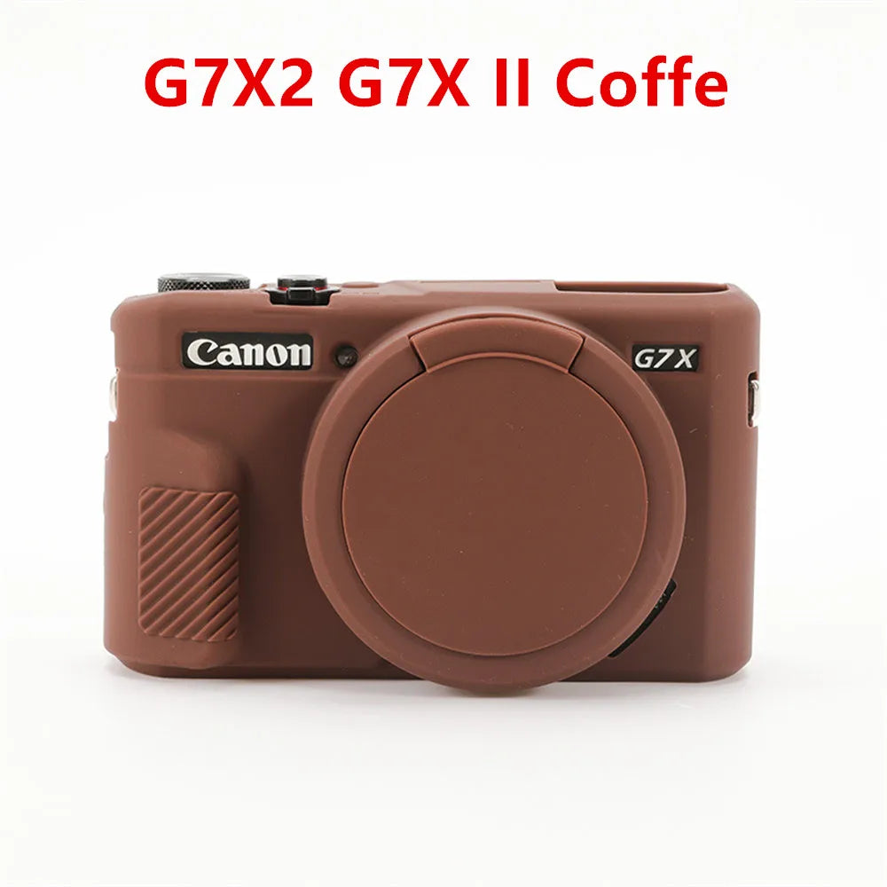 Housse silicone de protection anti-choc pour Canon G7X Mark II III G7XII G7X2 G7XIII G7X3