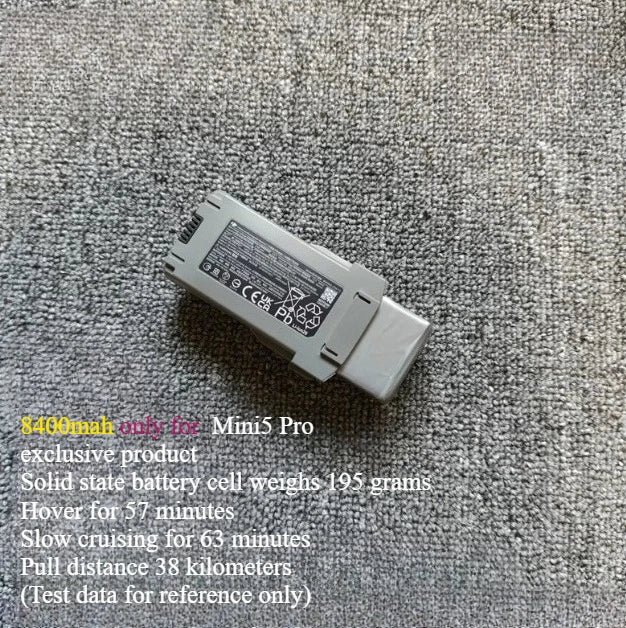 Batterie modifiée de grande capacité pour drone Dji mini 5 Pro, 5200mah/5600mah/9000mah/8400mah