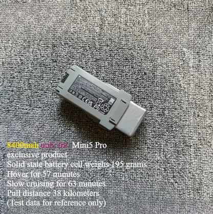Batterie modifiée de grande capacité pour drone Dji mini 5 Pro, 5200mah/5600mah/9000mah/8400mah