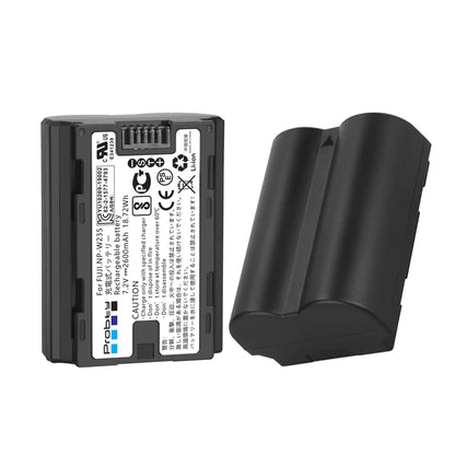 Batterie Probty 2600mAh NP-W235 NP W235 + chargeur double pour Fujifilm X-T5 X-T4 GFX 100S X-H2S GFX 50S II VG-XT4 Grip
