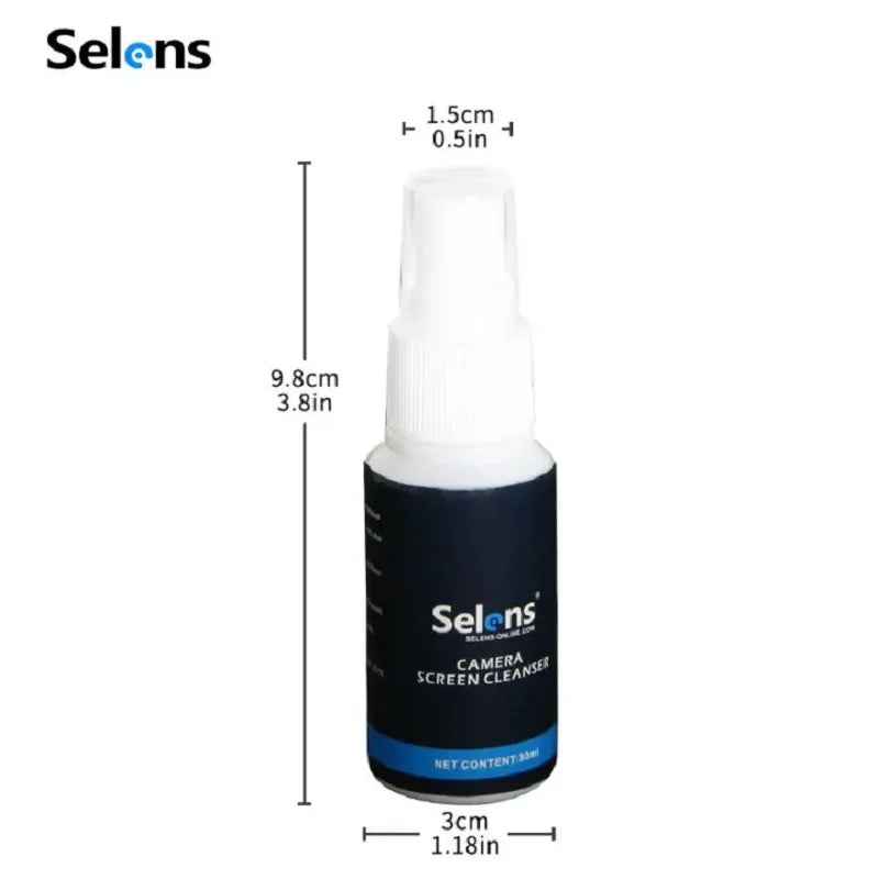 Solution de nettoyage d'objectif Selens 30 ml pour objectif et écran LCD