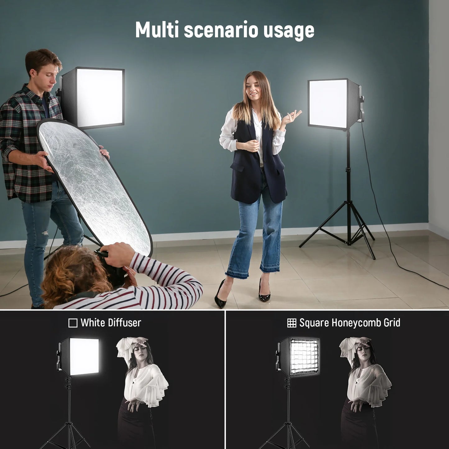 Softbox NEEWER 12.2"x11.4" pour éclairage NL660/SNL660/RGB660/RGB660 Pro/RGB660 PRO II