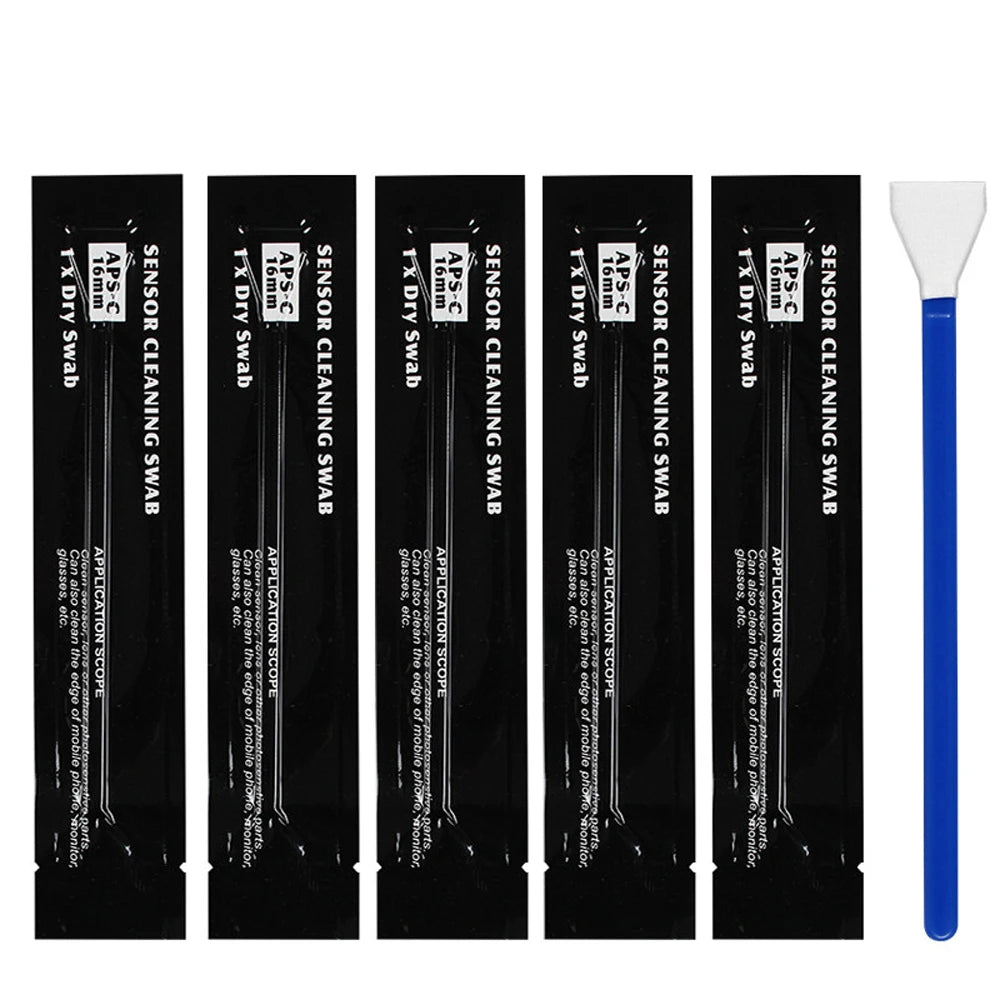 Écouvillon de nettoyage de capteurs professionnel, 10 pièces pour appareil photo numérique, capteur CCD ou CMOS pour capteurs APS-C et plein format