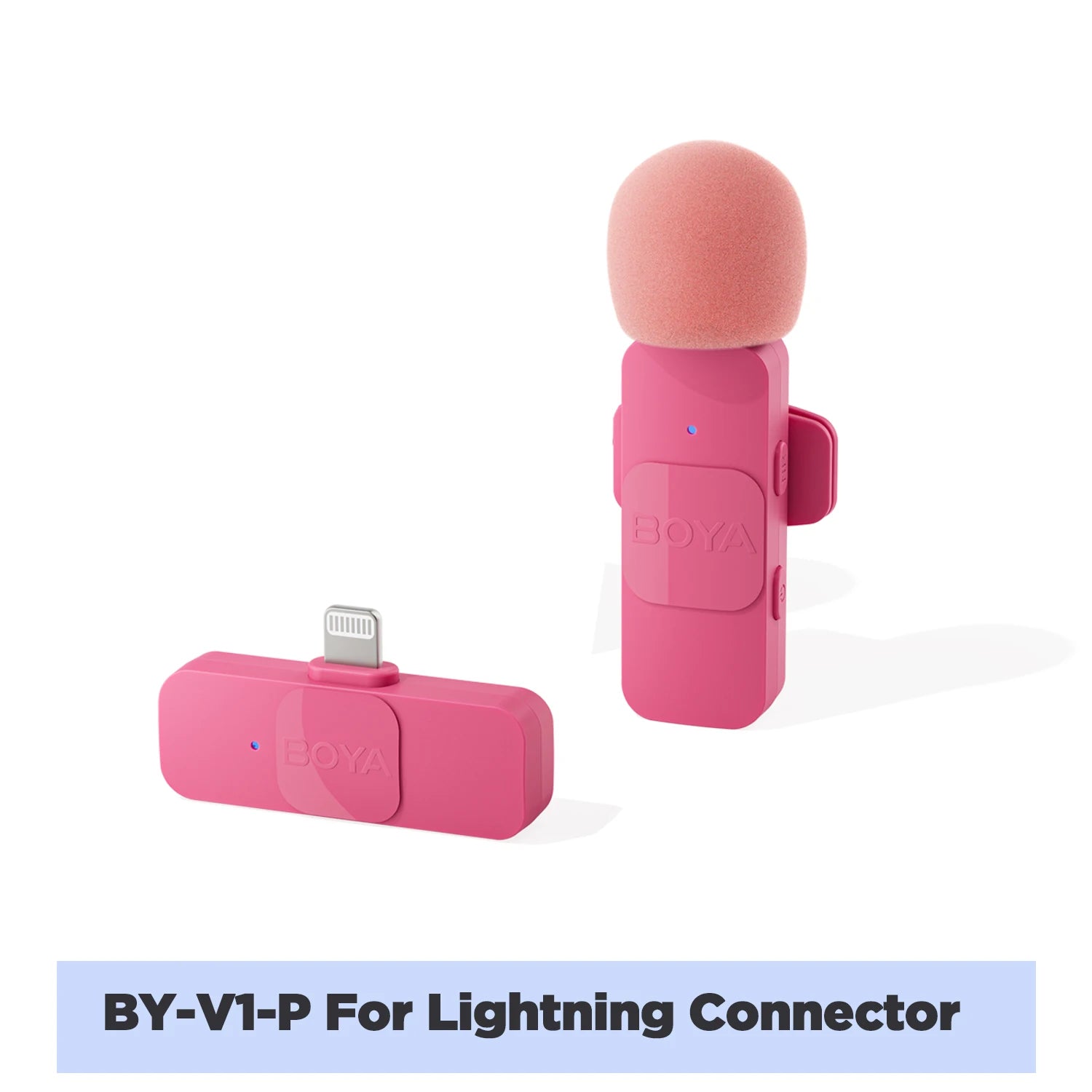 Mini Microphone Lavalier professionnel sans fil BOYA BY-V pour iPhone, iPad, Android, reflex, caméra, diffusion en direct, enregistrement de jeu, Interview, Vlog...