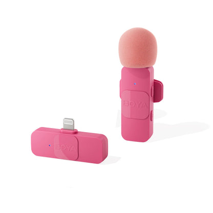 Mini Microphone Lavalier professionnel sans fil BOYA BY-V pour iPhone, iPad, Android, reflex, caméra, diffusion en direct, enregistrement de jeu, Interview, Vlog...