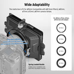 Boite à filtre NEEWER avec plateau filtrant 4 "x 5.65" en Fiber de carbone pour appareil photo reflex numérique sans miroir, compatible avec objectif 67/72/77/82mm
