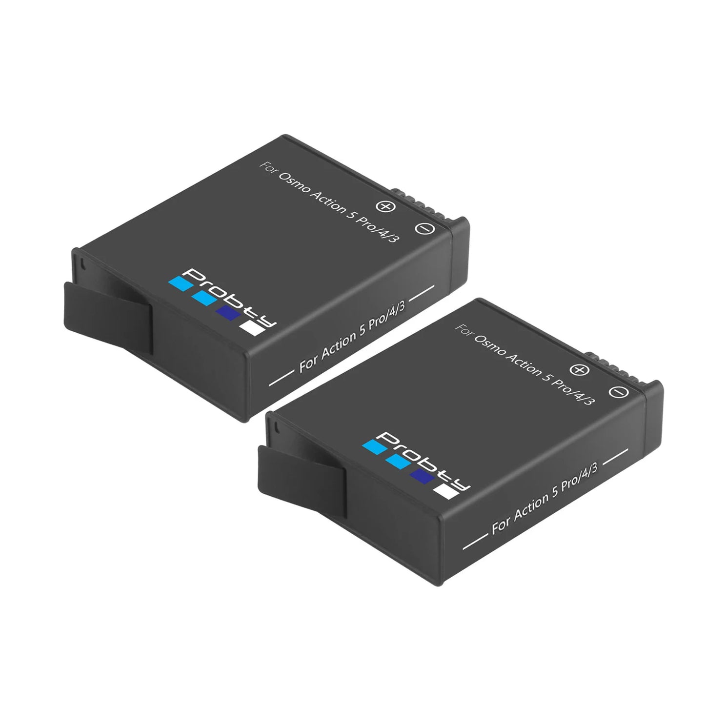 Batterie Probty 2200 mAh pour DJI Osmo Action 5 Pro Action 4 Action 3 + chargeur rapide 3 voie