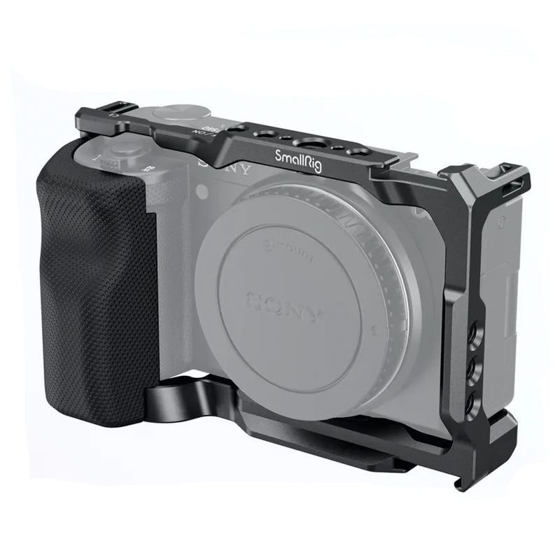 Cage SmallRig 3538 pour Sony ZV-E10 avec poignée et plaque de dégagement rapide intégrée pour kit Arca-Swiss