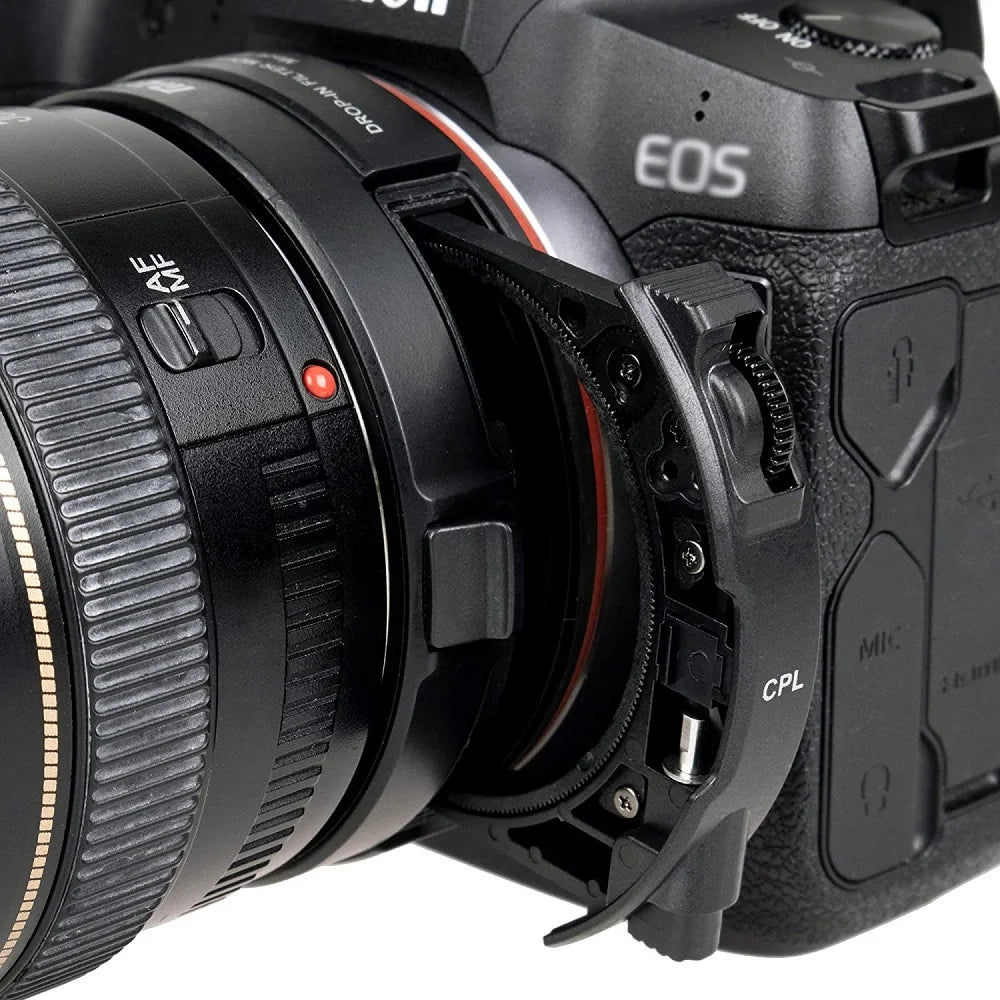 Convertisseur de filtres CPL Meike MK-CPL pour Canon et Meike MK-EFTR-C, adaptateur de montage, EF EOS R