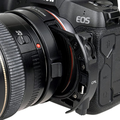 Convertisseur de filtres CPL Meike MK-CPL pour Canon et Meike MK-EFTR-C, adaptateur de montage, EF EOS R