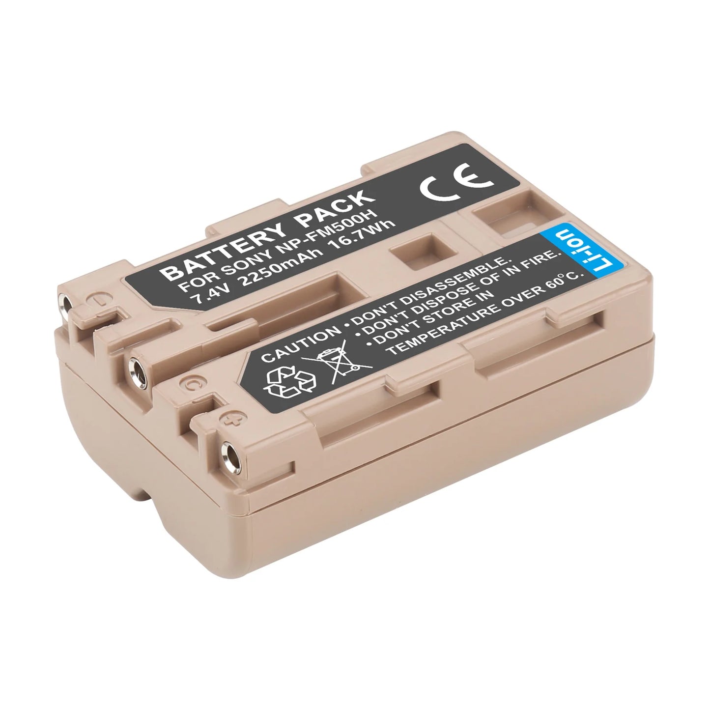 Batterie Probty 2250mAh NP-FM500H NP FM500H FM500H USB-C pour Sony Alpha A58 A57 A65 A77 A99 A900 A700 A580 A560 A550 A850