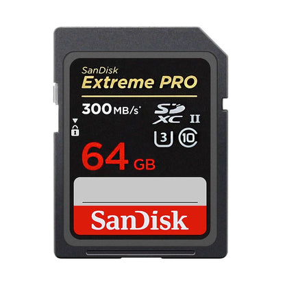 Carte mémoire SD SanDisk 64GB 128GB Max 300 Mb/s UHS-II professionnelles V90 SDXC haute vitesse pour appareil photo 8K 4k U3 C10