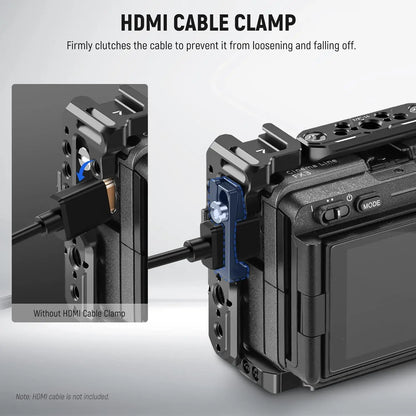 Cage NEEWER pour Sony FX3/FX30 avec serre-câble, Rail NATO, trous de positionnement ARRI 3/8