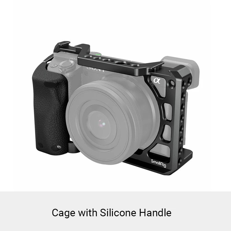 Cage SmallRig 3164 pour Sony A6100 / A6300/ A6400 - avec poignée en Silicone
