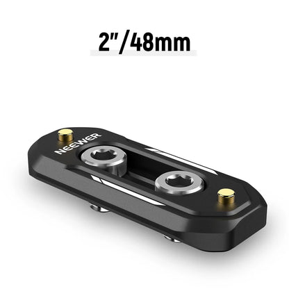 Mini rail UA022 Neewer à dégagement rapide Mini Anti-arrêt avec vis 1/4 "et broches de sécurité pour Cage de caméra poignée NATO