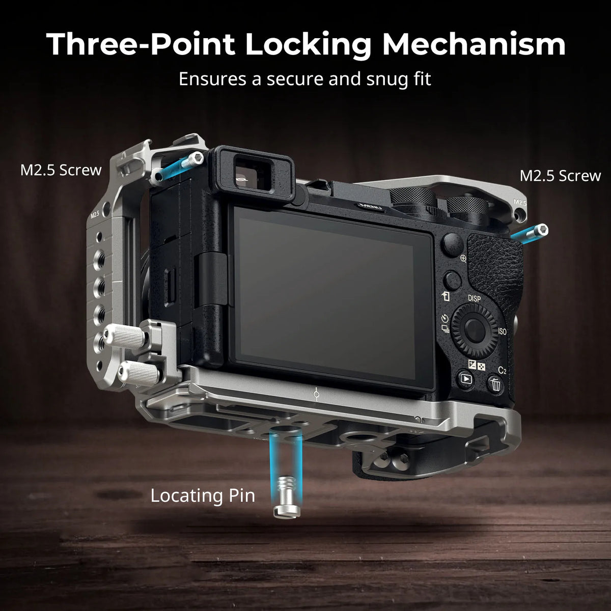 Cage SmallRig 5060 pour sony A6700 HawkLock Kit à dégagement rapide poignée en Silicone, serre-câble et plaque pour Arca