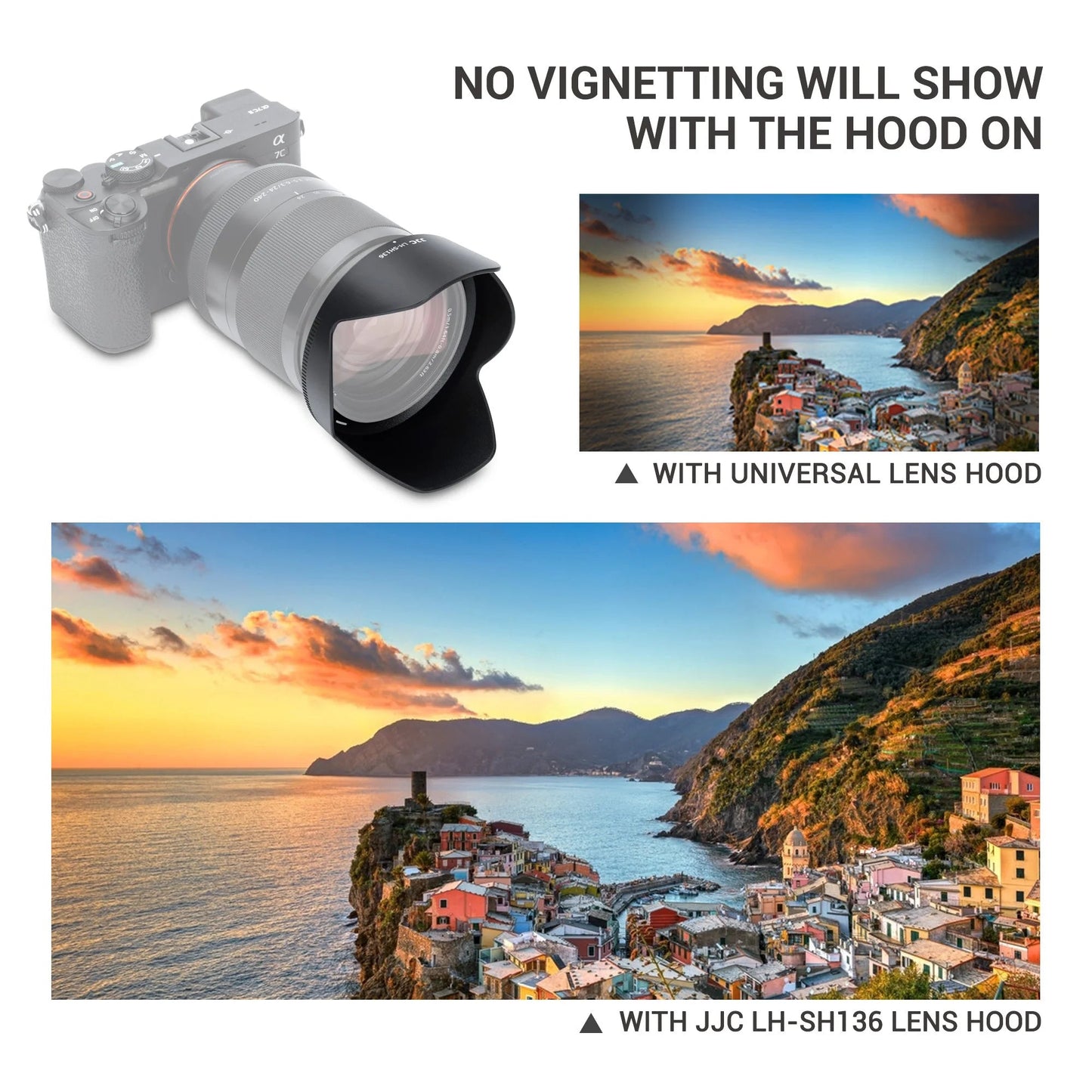 Pare-soleil JJC ALC-SH136 pour Sony FE 24-240mm F3.5-6.3 OSS