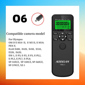 Intervallomètre minuterie déclencheur télécommande AODELAN pour Canon Nikon Sony Panasonic Olympus Fujifilm
