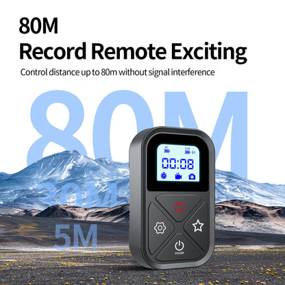 Télécommande TELESIN Bluetooth 80M pour GoPro 12 11 10 9 8 Max
