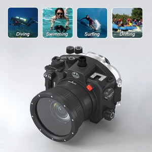 Caisson étanche Seafrog 40 m pour Sony A7 II A7S II A7R II + objectif 28-70mm 90mm