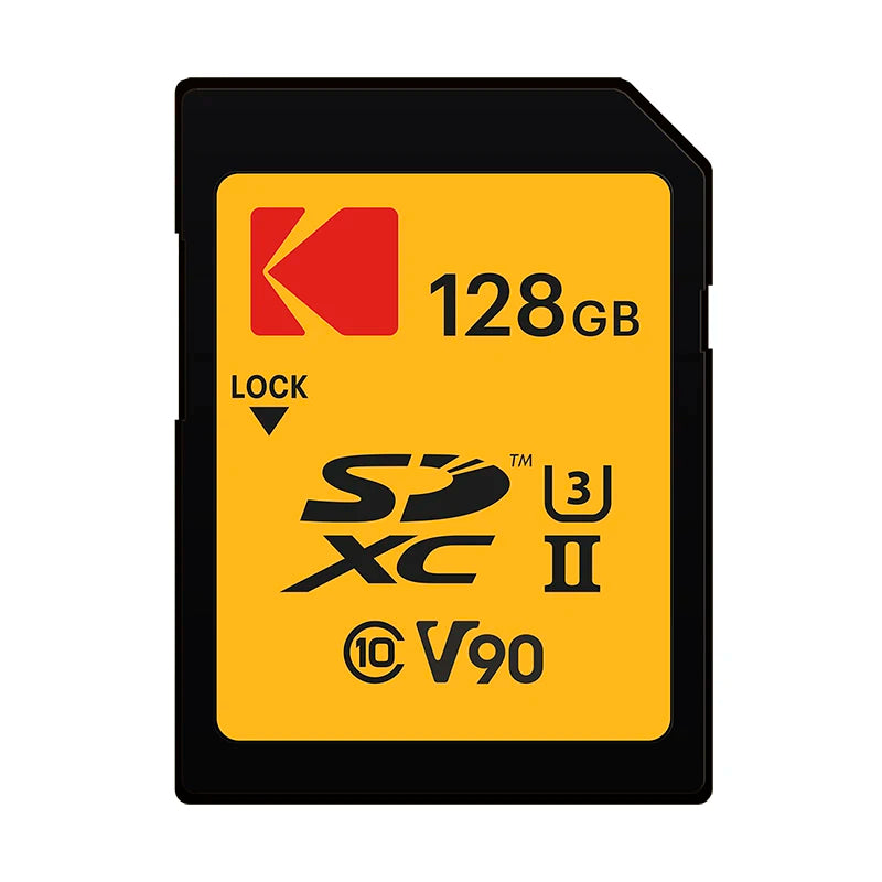 Carte mémoire SD Kodak SDHC 32 Go 64 Go 128 Go 256 Go 512 Go V30 V90 prise en charge de l'appareil photo