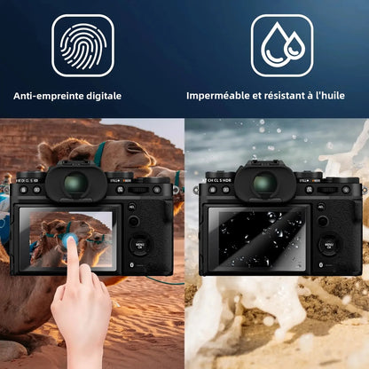 Protecteur d'écran en verre trempé pour appareil photo Fujifilm XT50 XT30 XT5 XT4 X100VI X100V X100IV XS20