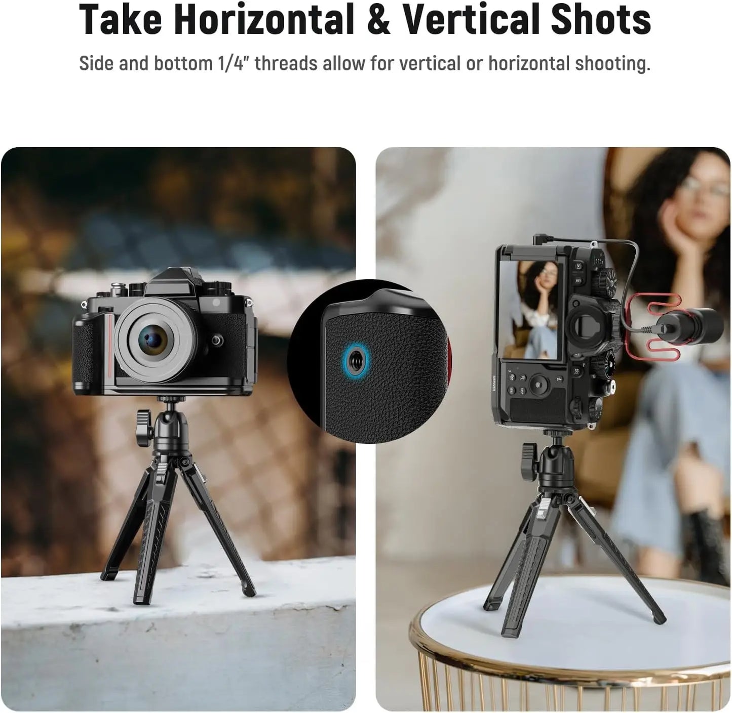 Grip Neewer pour Nikon Z f en forme de L poignée en aluminium haute qualité