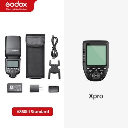 Flash pour appareil photo Godox V860III V860 III Speedlite E-TTL HSS pour Canon Sony Nikon Fuji Olympus Panasonic Pentax...