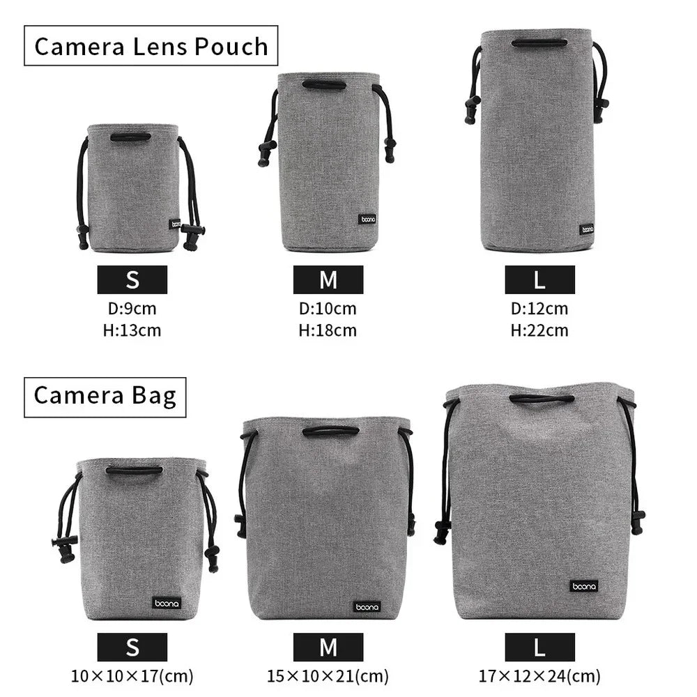 Housse pour objectif, appareil photo BOONA étanche pour Nikon, canon, Sony, fuji ...