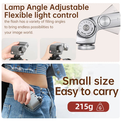 Flash rétro JINBEI HI-5 GN16 Speedlite 6000 ± 200K, 7 recycleurs, universel pour canon, Nikon, Sony, Fuji