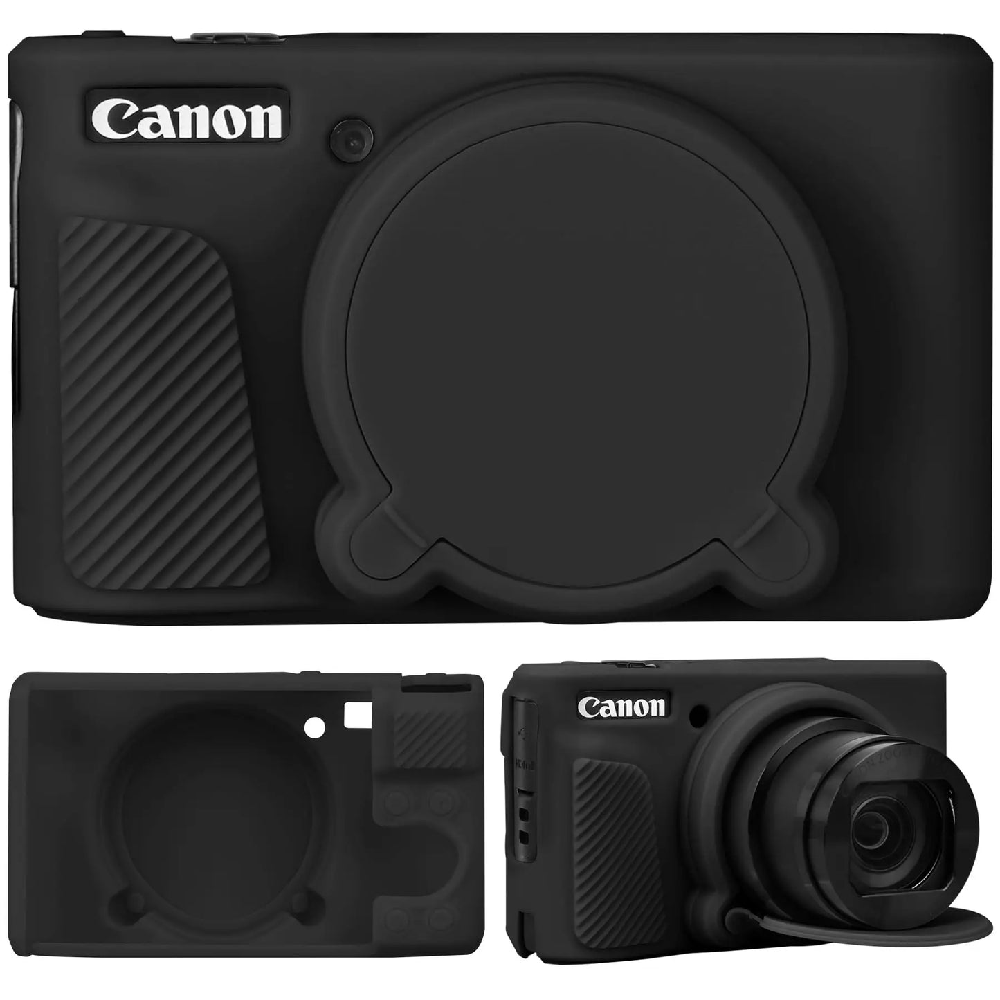 Housse de protection en silicone anti-choc pour Canon PowerShot SX740 / SX730