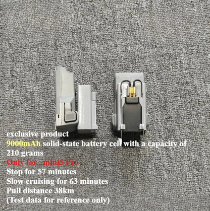 Batterie modifiée de grande capacité pour drone Dji mini 5 Pro, 5200mah/5600mah/9000mah/8400mah