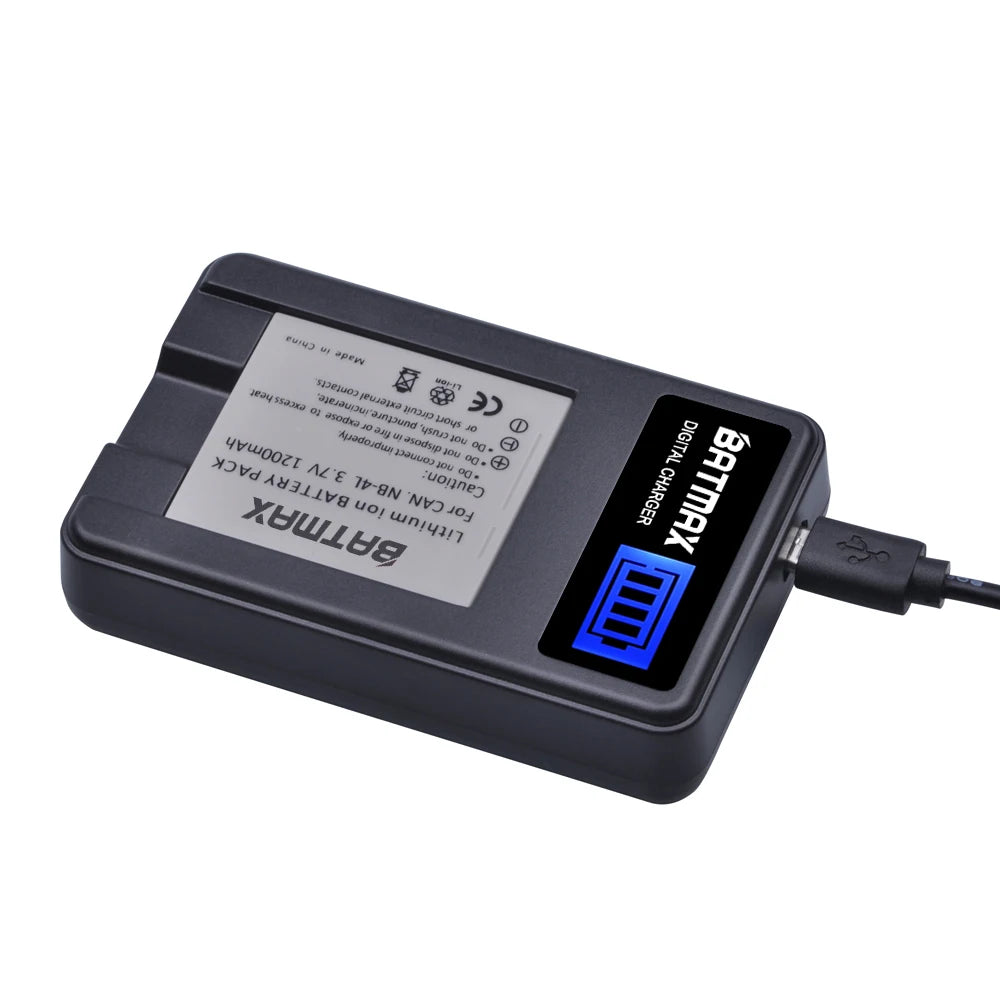 Batterie Batmax NB-4L NB4L + chargeur pour Canon IXUS 50 55 60 65 80 75 100 I20 110 115 120 130 IS 117 220 230 255 HS SD780