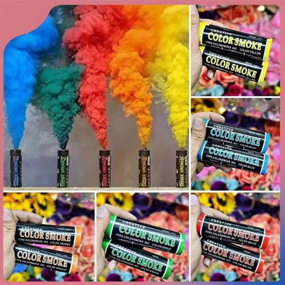 Fumigène coloré professionnel 3/5/10 pièces pour mariage anniversaire effet photographie durée 1 min