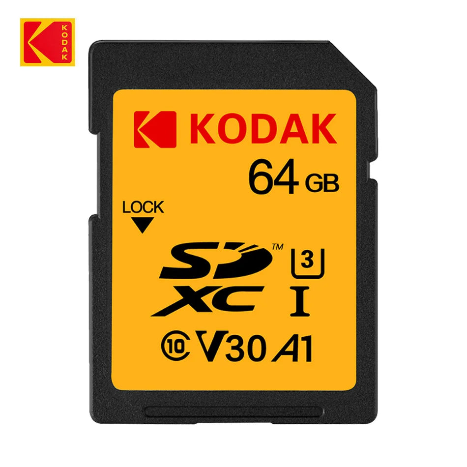 Carte mémoire SD Kodak SDHC 32 Go 64 Go 128 Go 256 Go 512 Go V30 V90 prise en charge de l'appareil photo