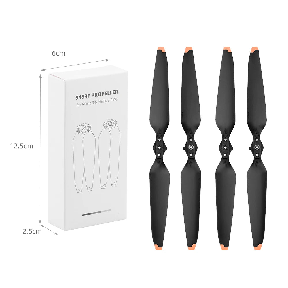 4 Paires Hélice 9453F pour Drone DJI Mavic 3 Pro / Mavic 3 Classic, pliable à dégagement rapide