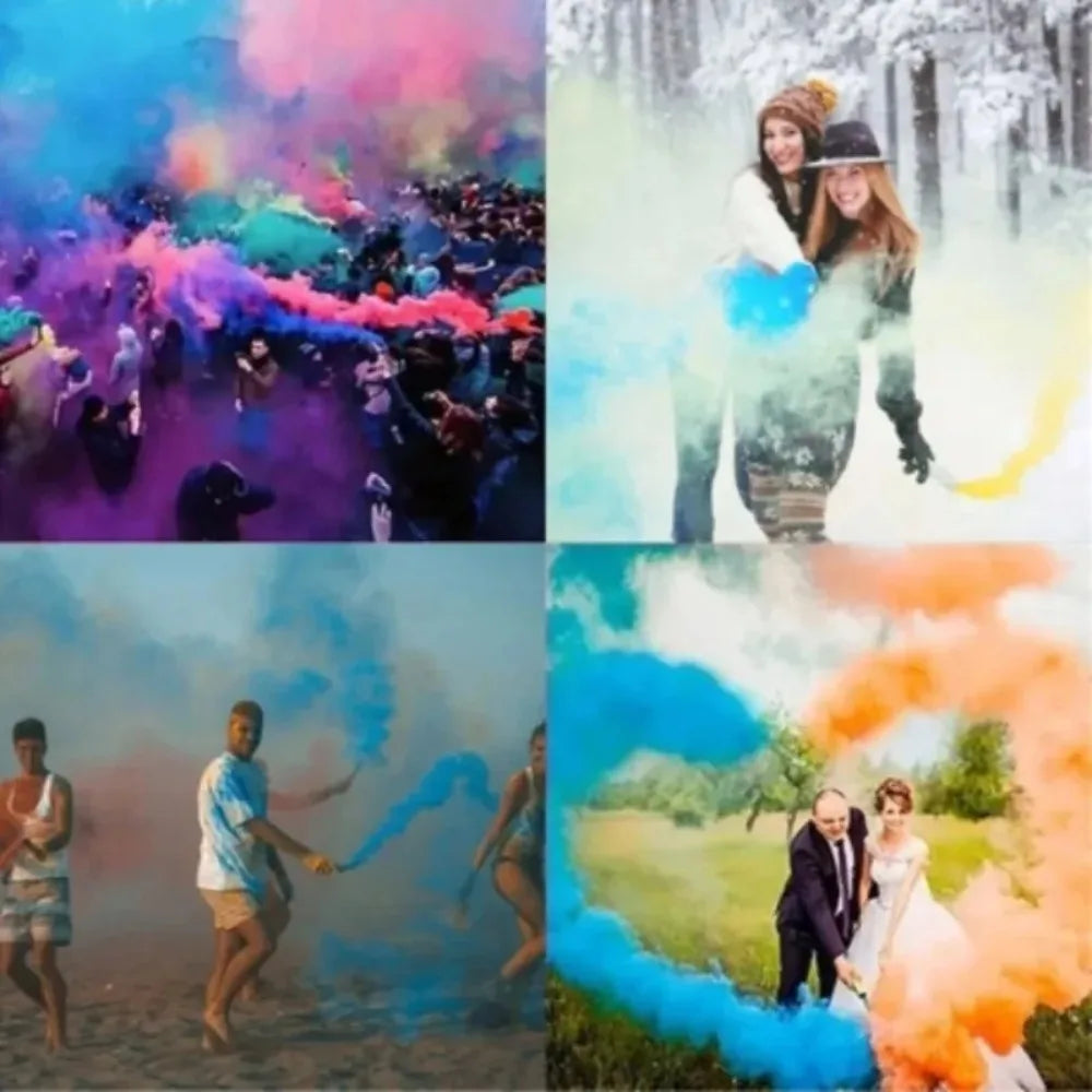 Fumigène coloré professionnel 3/5/10 pièces pour mariage anniversaire effet photographie durée 1 min