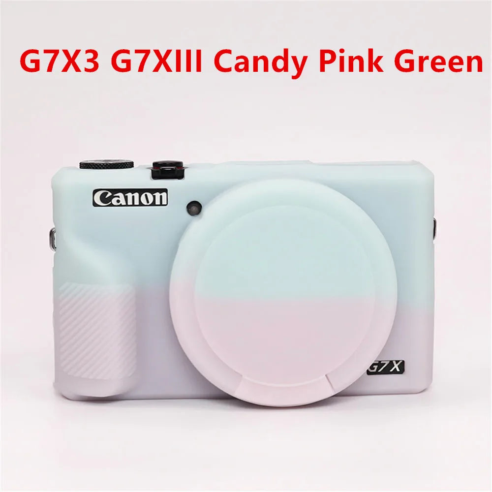 Housse silicone de protection anti-choc pour Canon G7X Mark II III G7XII G7X2 G7XIII G7X3