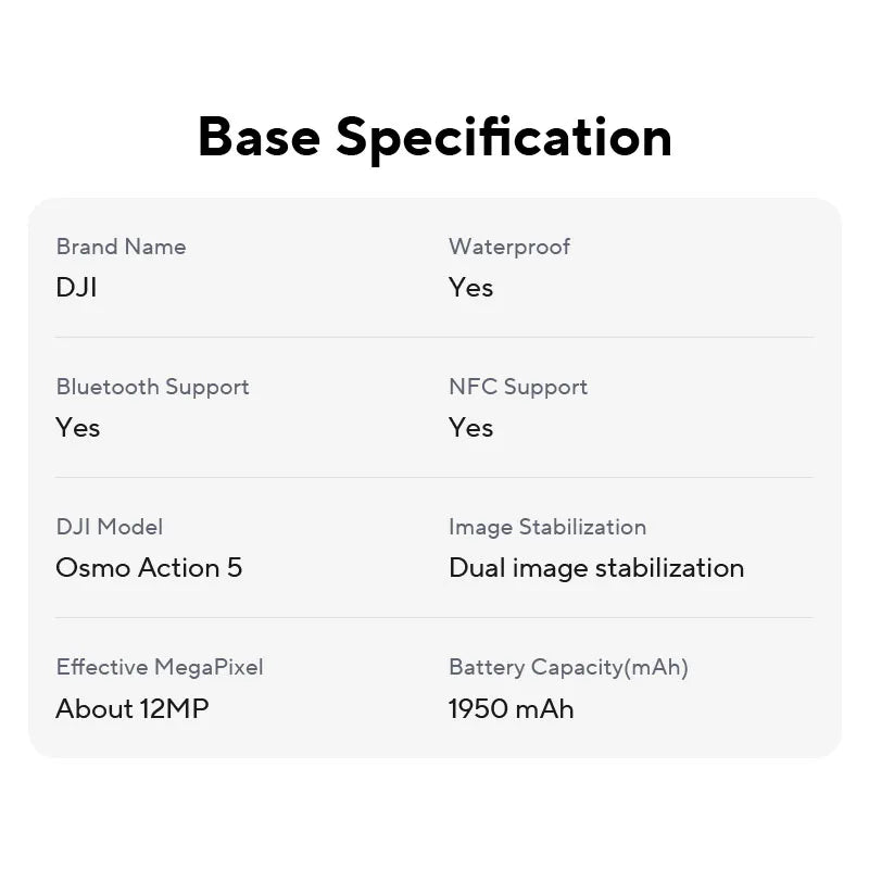 Caméra d'action DJI Osmo Action 5 Pro