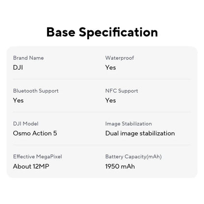 Caméra d'action DJI Osmo Action 5 Pro