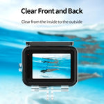 TELESIN 60M Waterproof Case Tempered Glass Underwater Diving Housing Cover Lens Filter for GoPro Hero 9 10 11 12 13 