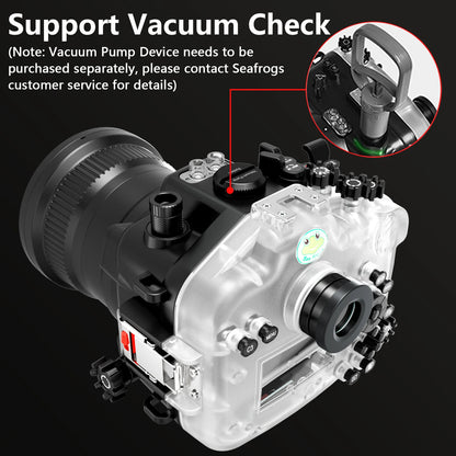 Caisson étanche Seafrogs 40M avec Port dôme en plastique/verre pour Sony A7M4