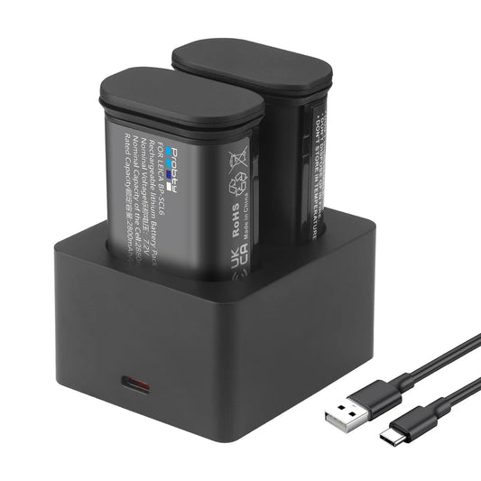 Batterie Probty BP-SCL6 2880mAh haute qualité pour Leica Q2 SL2 SL2-S Q3 SL3 SL3-S 43 + chargeur double