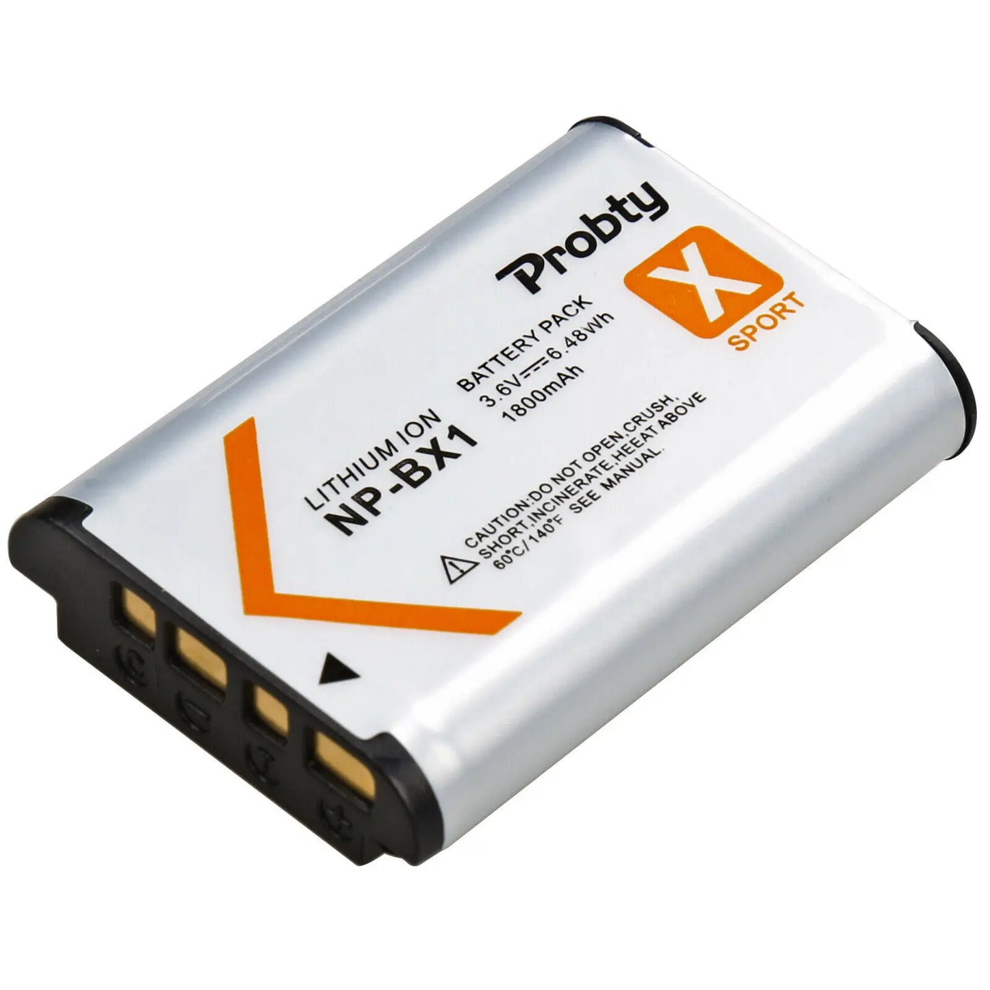 Batterie + chargeur rapide Probty NP-BX1 NP BX1 Bx1 1800mAh pour Sony ZV-1 ZV-1F DSC-RX100 WX500 HX300 AS300 M3 M2...
