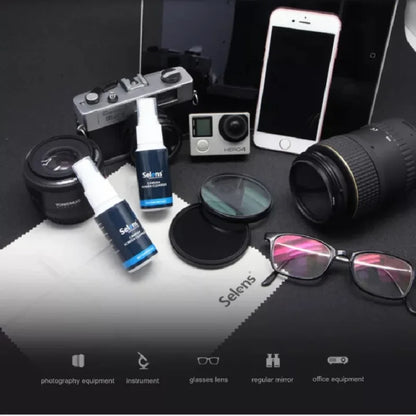 Solution de nettoyage d'objectif Selens 30 ml pour objectif et écran LCD