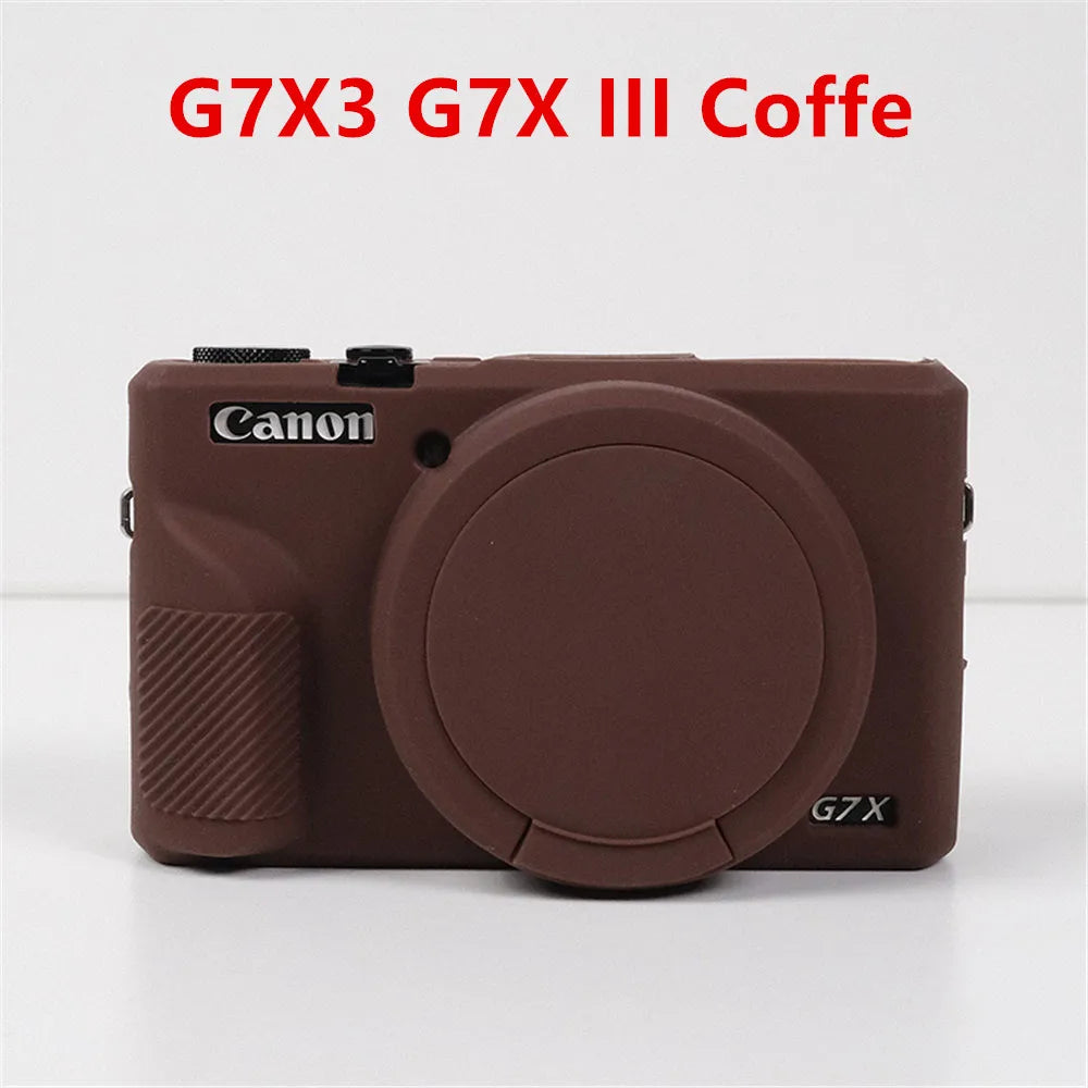 Housse silicone de protection anti-choc pour Canon G7X Mark II III G7XII G7X2 G7XIII G7X3